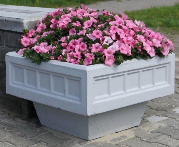 Вазон уличный В040.           Вазоны бетонные для цветов.           Цветочницы бетонные.